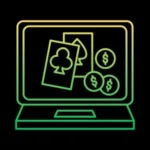 How to win on online slots feature image of a laptop screen with coins and cards