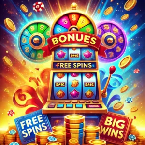 Casino Slots Bonuses 80 Online casino slots bonus feature image of a slot machine and big wins
